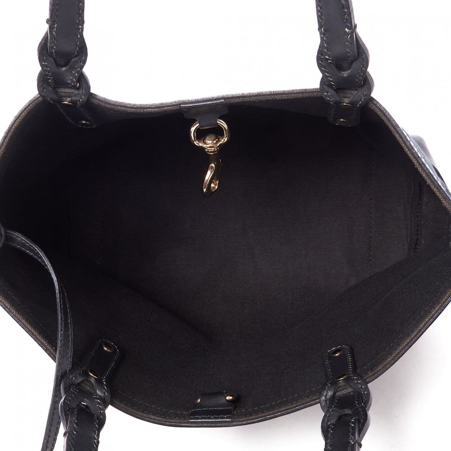 Monogram Small Craft Tote Black