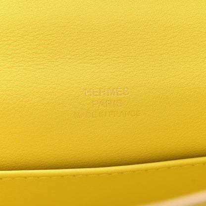 Hermes Swift Kelly Pochette Clutch Lime 6 of 8
