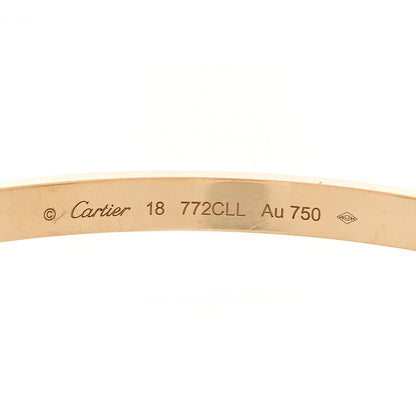 Cartier 18K Yellow Gold Medium LOVE Bracelet 18 7 of 8