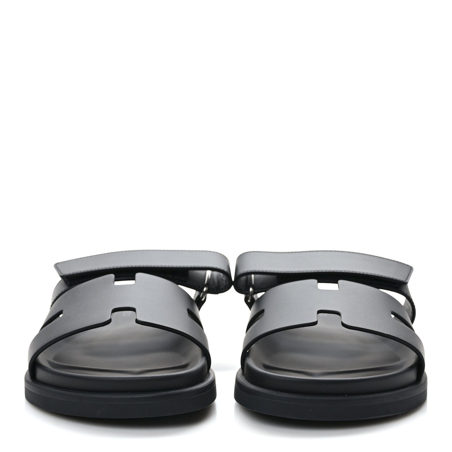 Calfskin Womens Chypre Sandals 39.5 Black