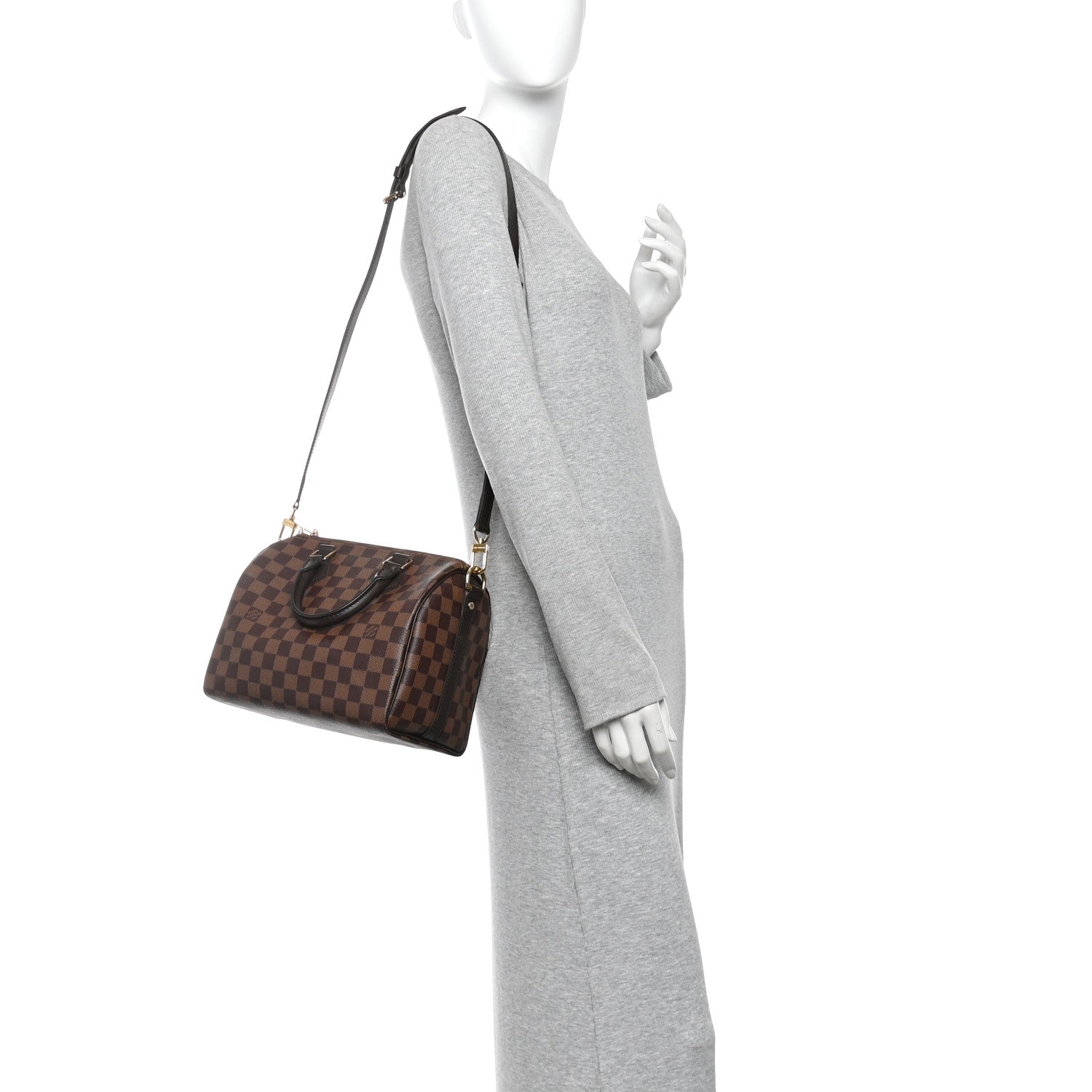 Louis Vuitton Damier Ebene Speedy Bandouliere 25 2 of 9