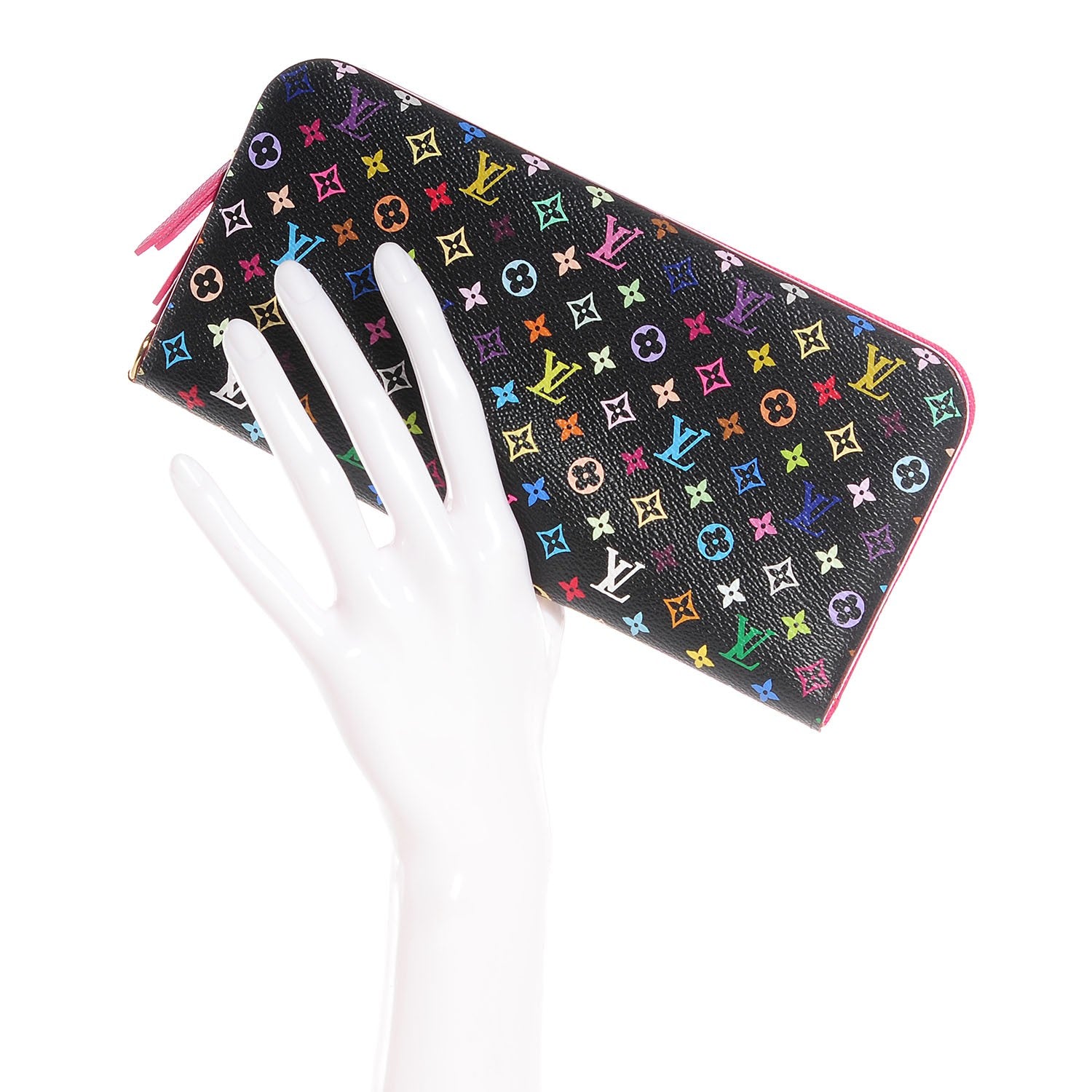 Louis Vuitton Monogram Multicolor Insolite Wallet Black Grenade 2 of 8