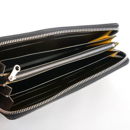 Goyard Goyardine Matignon Zip Around GM Wallet Black 6 of 8