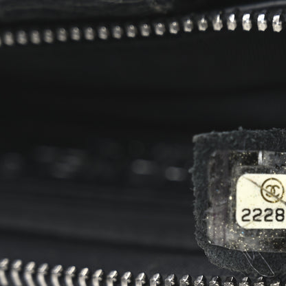 Chanel Crumpled Calfskin Quilted Casual Rock Waist Bag Fanny Pack Black 7 of 10
