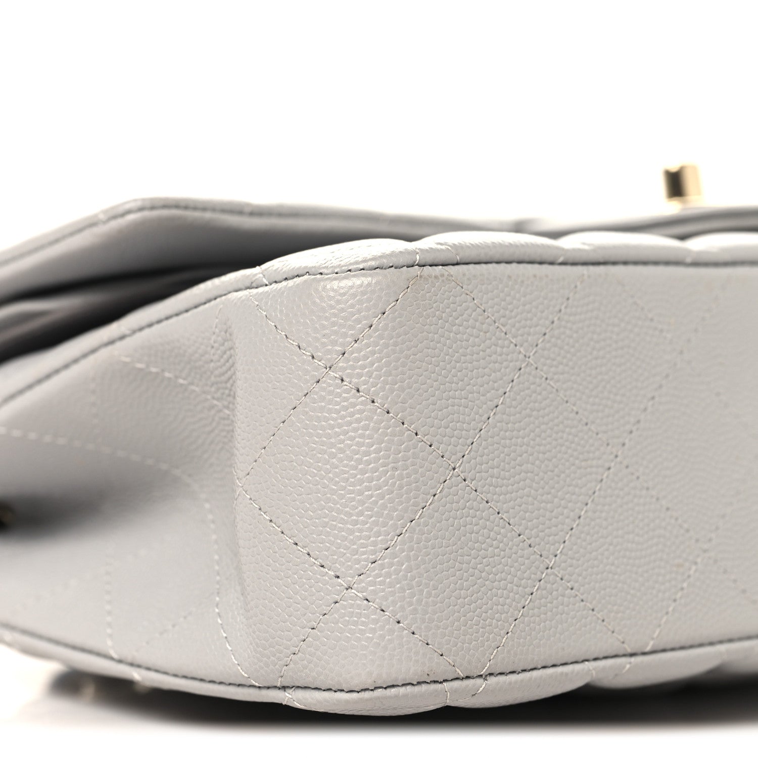 Chanel Caviar Quilted Medium Double Flap Grey 9 of 10