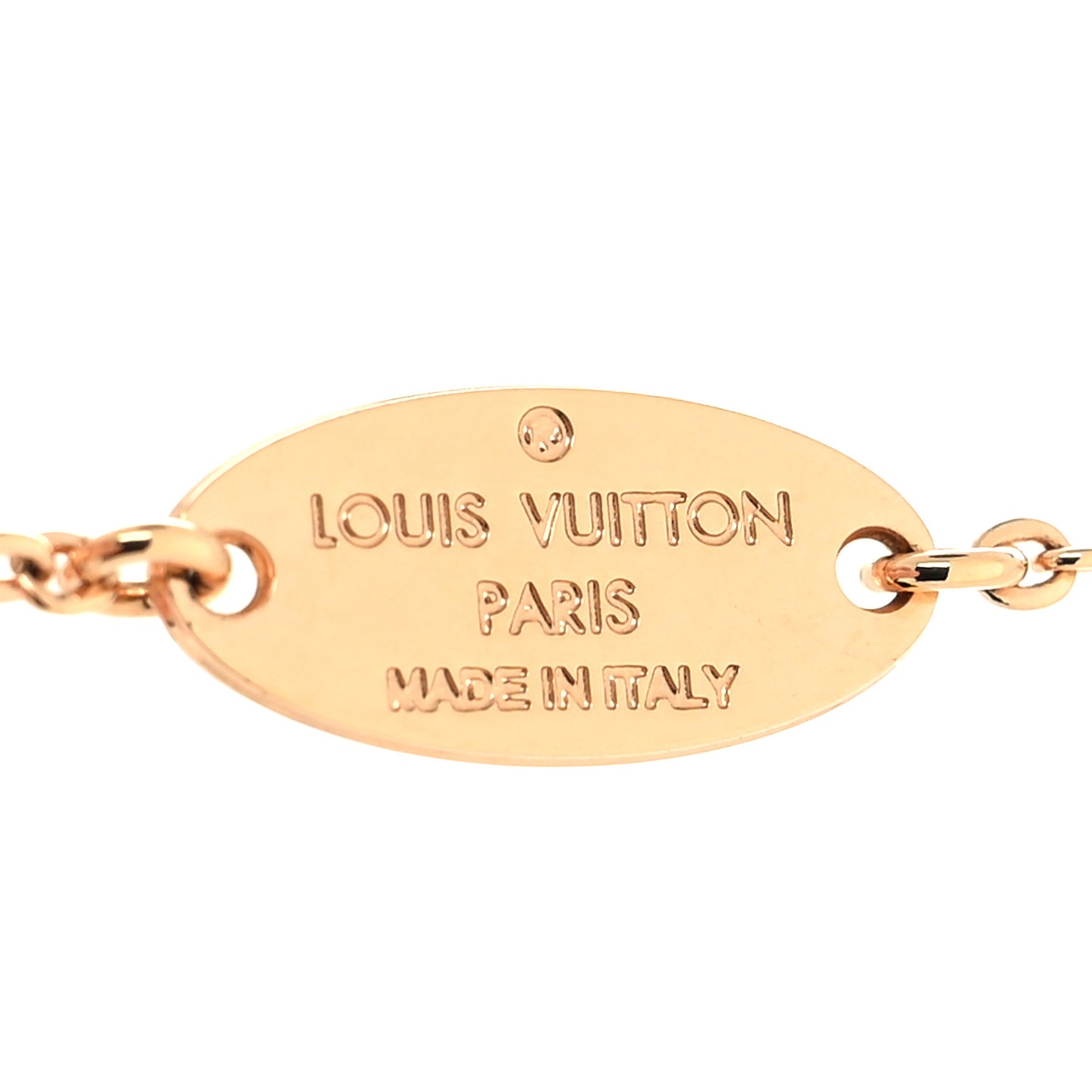 Nanogram Name Tag Necklace Pink Gold