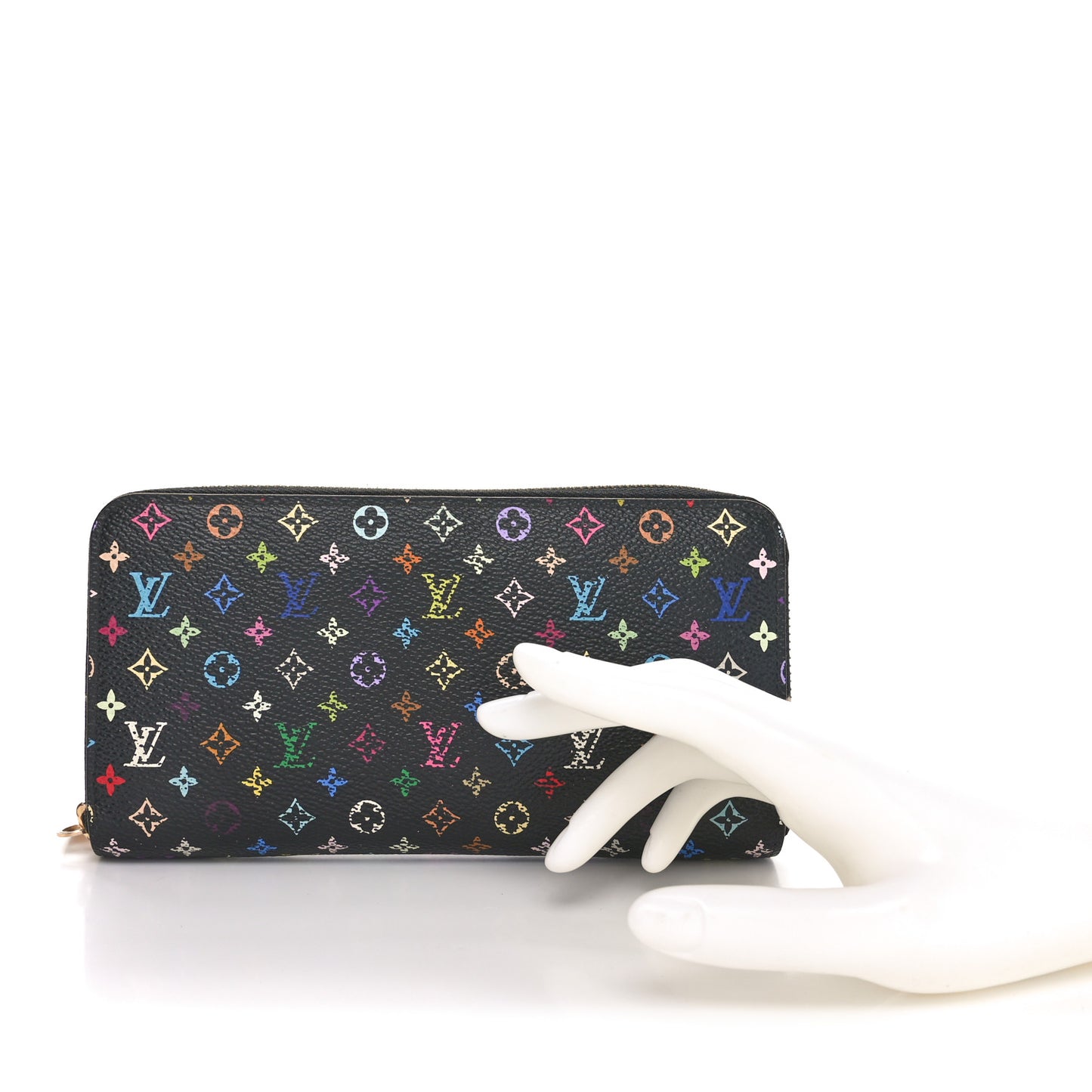 Monogram Multicolor Zippy Wallet Black Pistachio