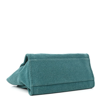 Chanel Lurex Boucle Medium Deauville Tote Turquoise 4 of 9