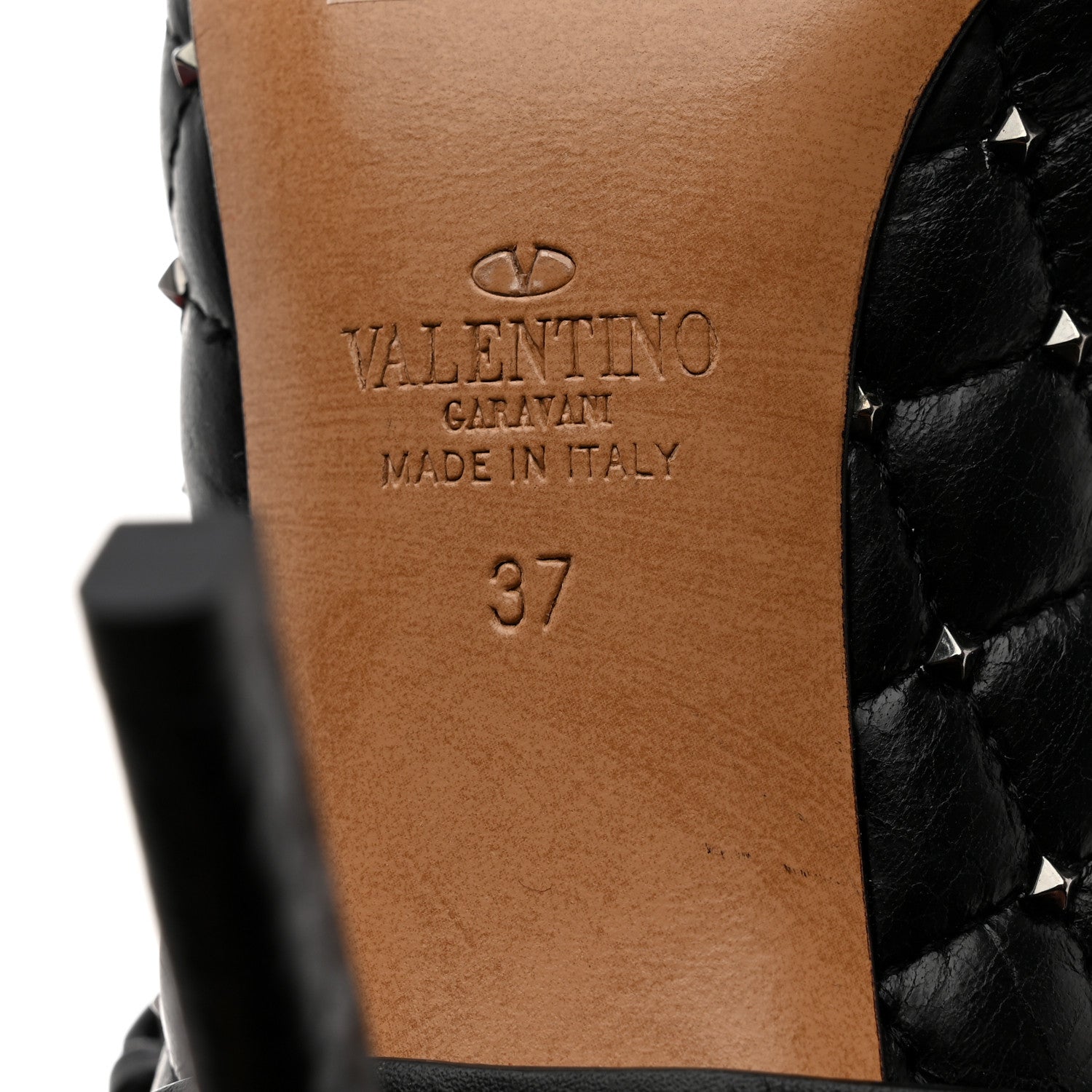 Valentino Garavani Nappa Rockstud Spike Mary Jane 105mm Pumps 37 Black 8 of 9