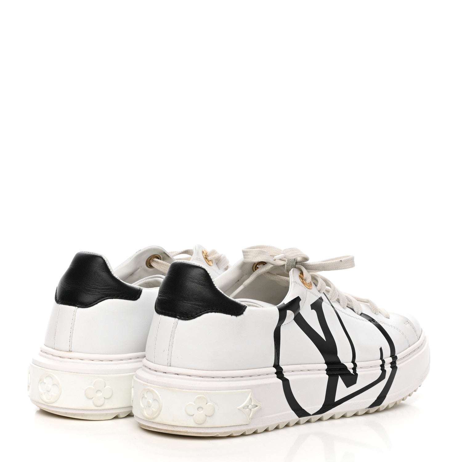 Louis Vuitton Calfskin Time Out Sneakers 36 White 4 of 8