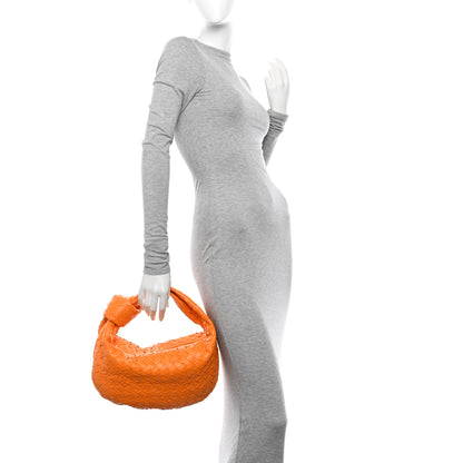 Bottega Veneta Nappa Intrecciato Teen Jodie Hobo Tangerine 2 of 12