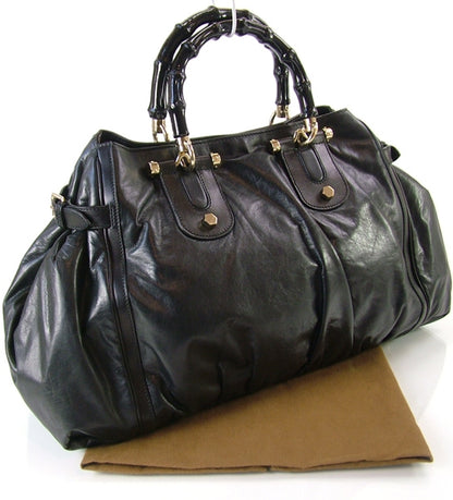 Gucci Leather Pop Bamboo Handle Tote 3 of 9