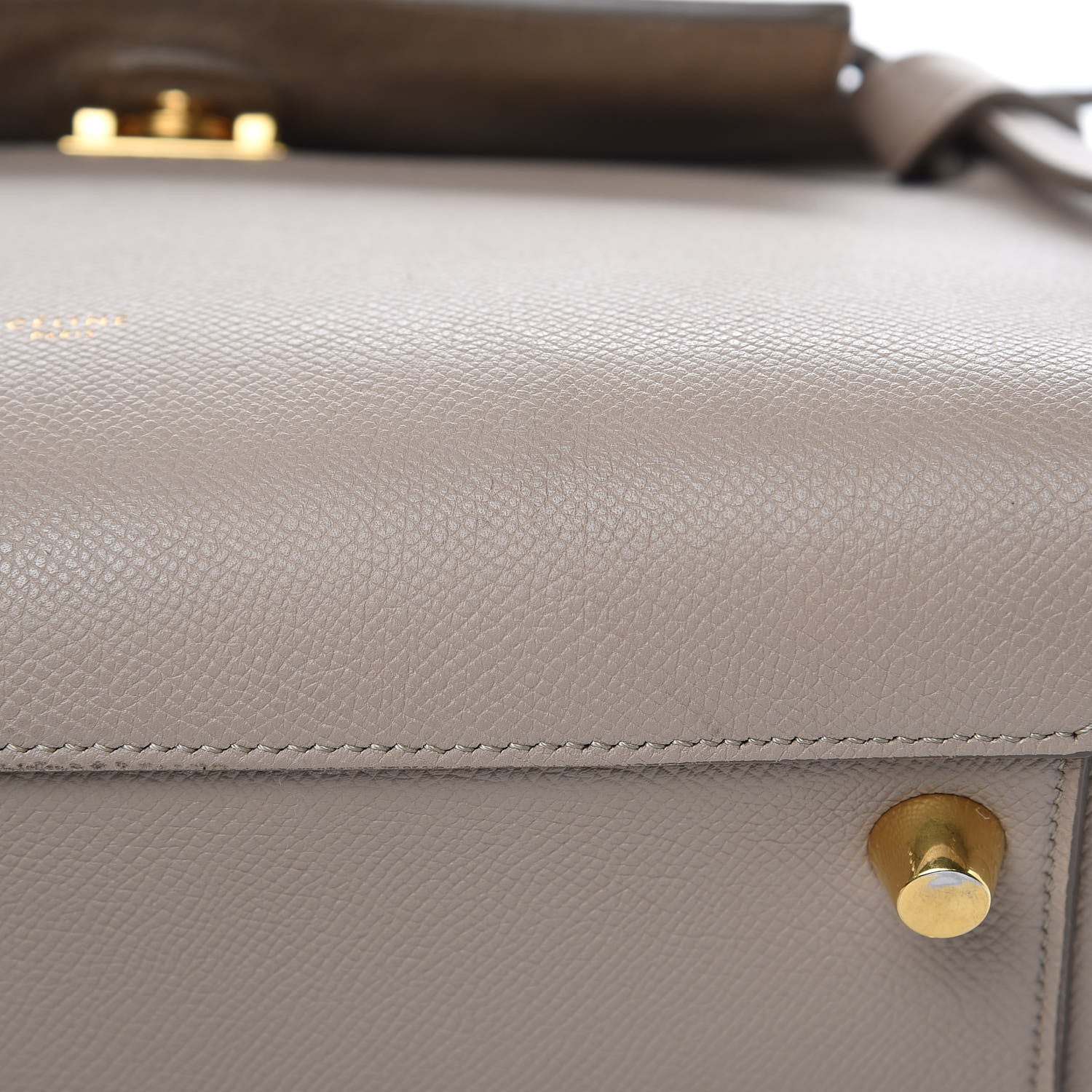 Celine Grained Calfskin Mini Belt Bag Light Taupe 17 of 22
