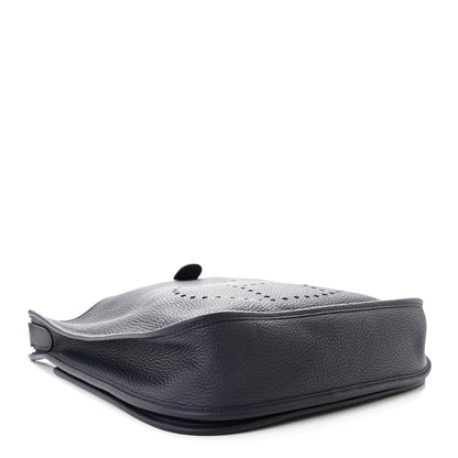 Hermes Taurillon Clemence Evelyne III PM Bleu Nuit 4 of 11