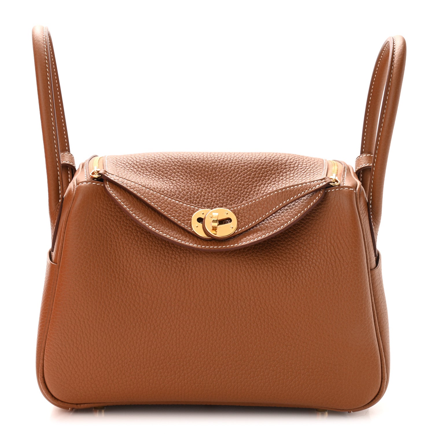 Hermes Taurillon Clemence Lindy 26 Gold 1 of 9