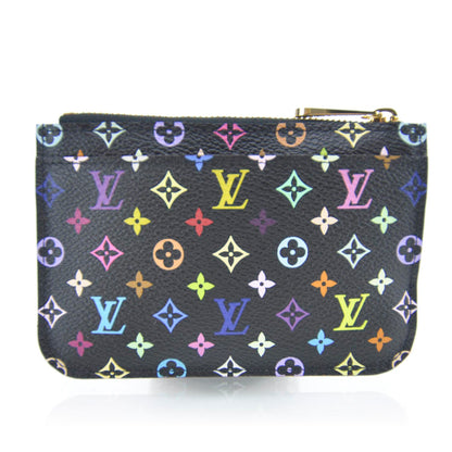 Louis Vuitton Monogram Multicolor Key Pouch Black Violet 1 of 7