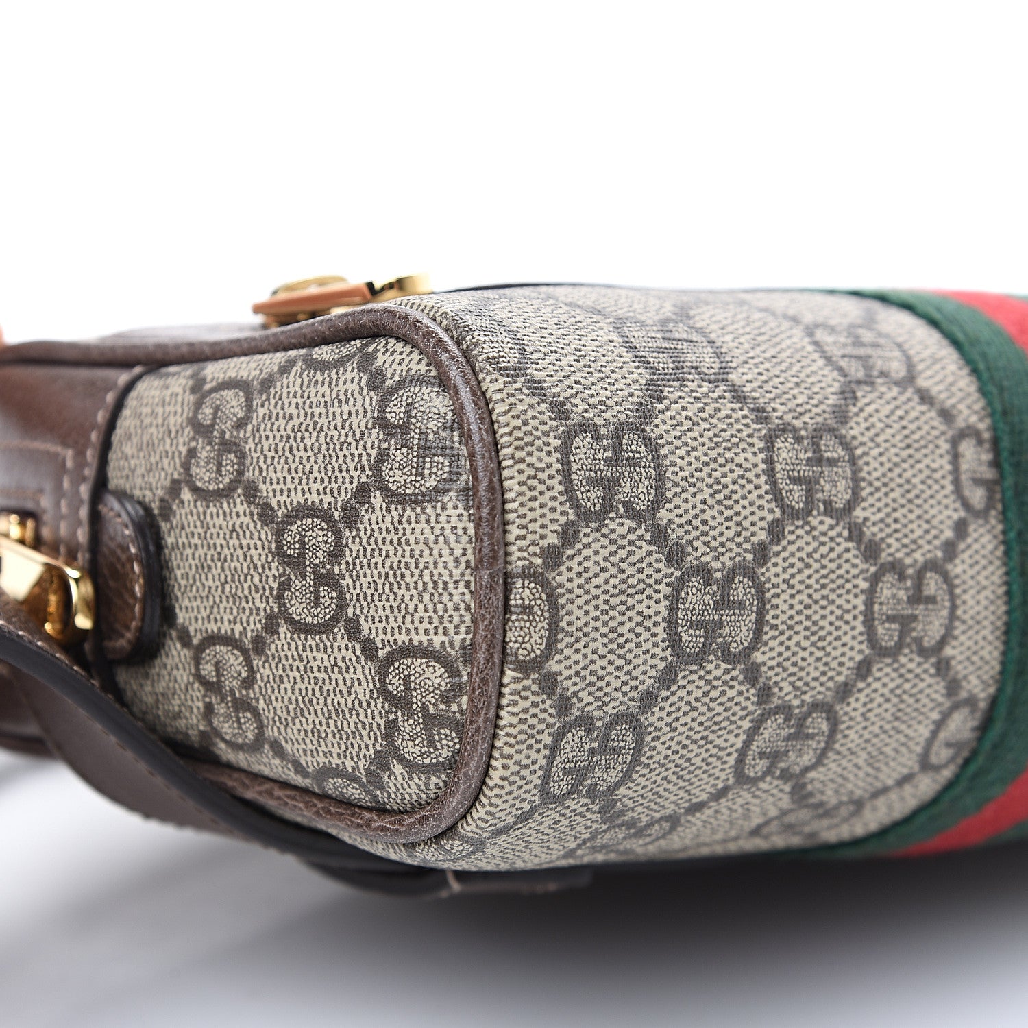 Gucci GG Supreme Monogram Web Small Ophidia Belt Bag 95 38 Dark Brown 7 of 8