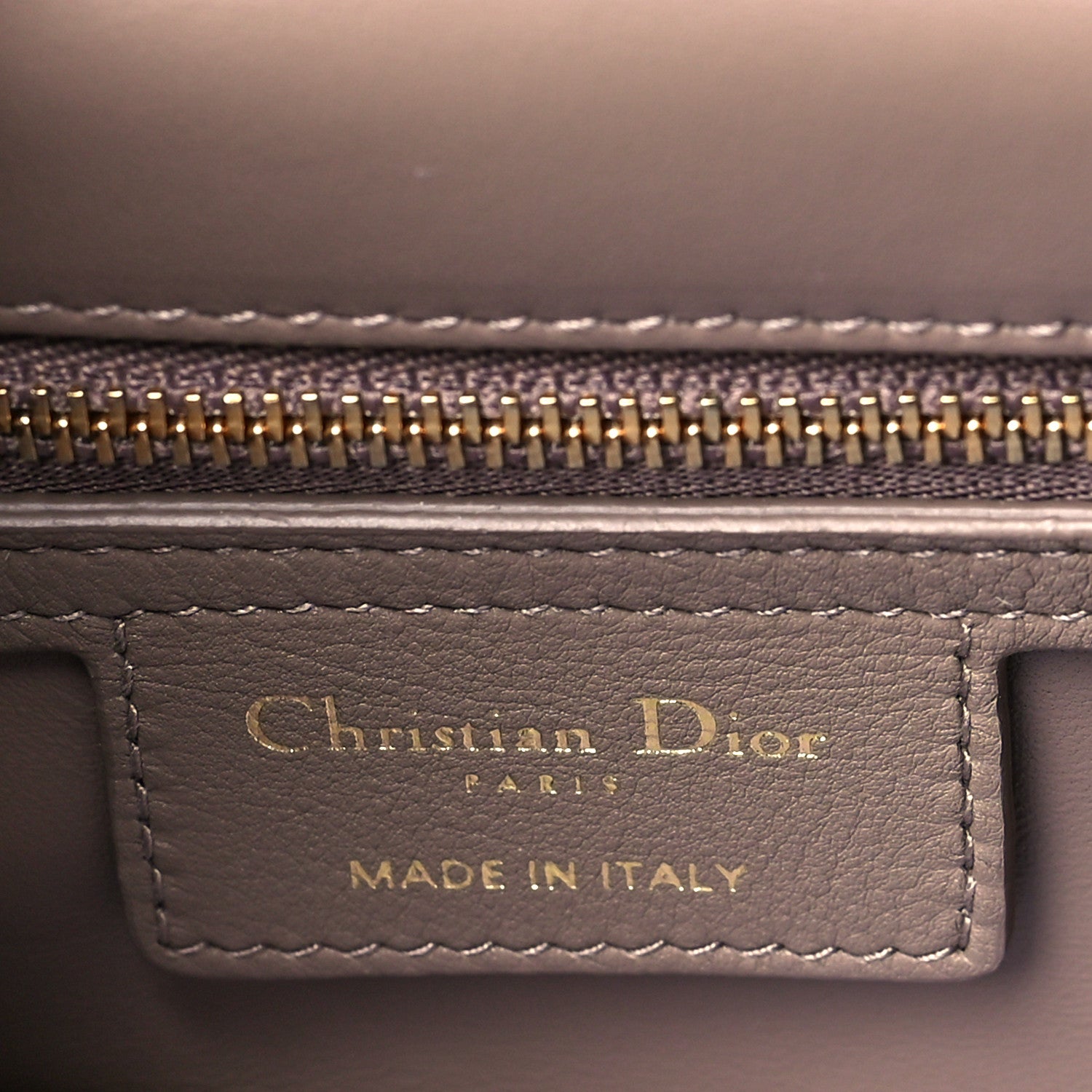 Christian Dior Calfskin Cannage Small Caro Bag Taupe 6 of 11