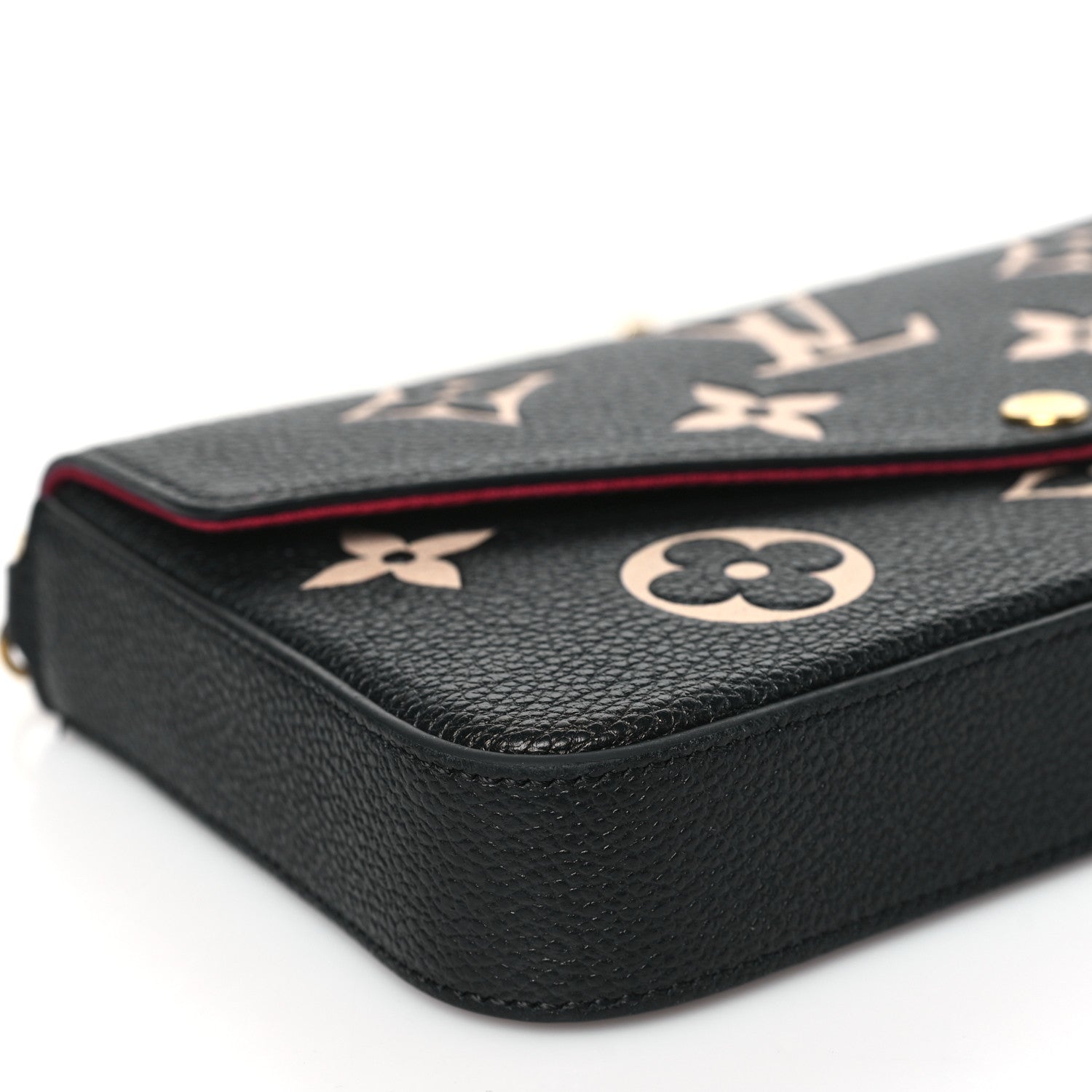 Louis Vuitton Empreinte Monogram Giant Felicie Pochette Black Beige 9 of 10