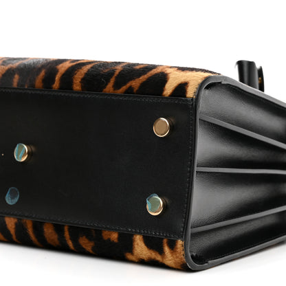 Saint Laurent Pony Effect Calfskin Leopard Print Baby Supple Sac De Jour 9 of 9