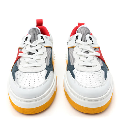 Christian Louboutin Calfskin Suede Laminated Nappa Spike Mens Astroloubi Low Top Sneakers 43.5 Titan Supernova 2 of 9