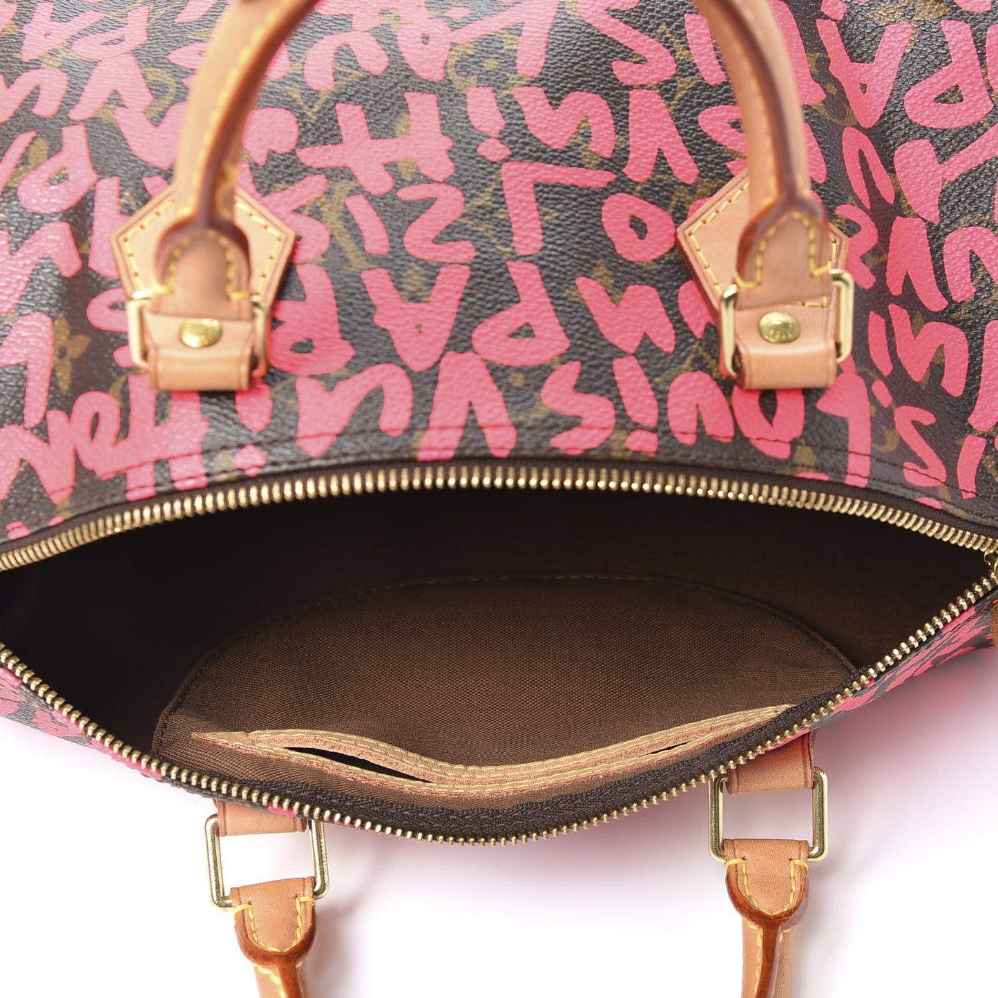 Monogram Graffiti Speedy 30 Fuchsia