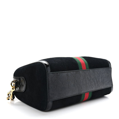 Gucci Suede Patent GG Web Medium Ophidia Boston Black 4 of 11