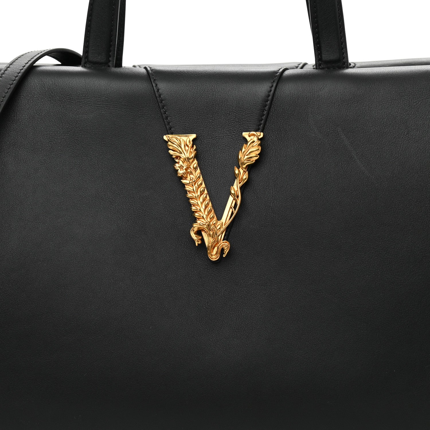 Versace Nappa Barocco Virtus Top Handle Bag 7 of 9
