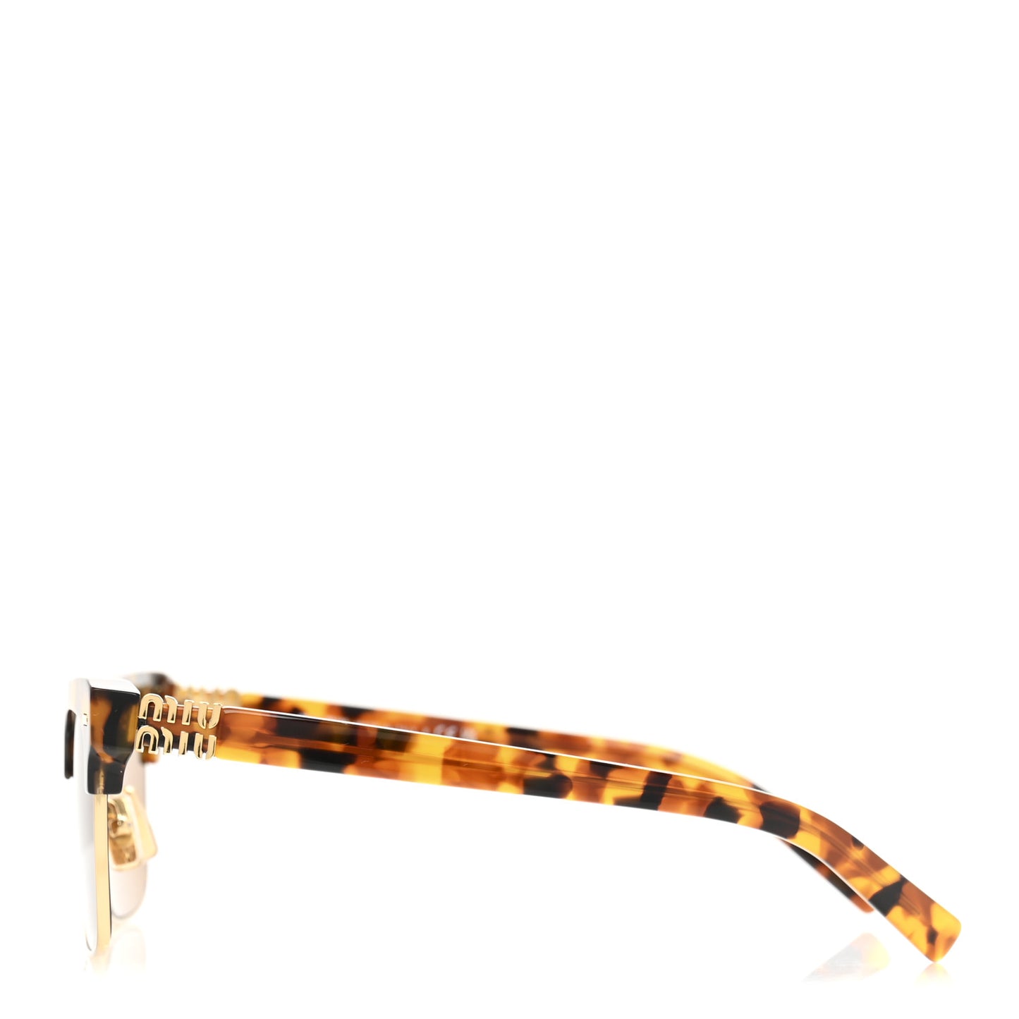 Acetate Metal Square Sunglasses SMU10Z Tartaruga Cammello