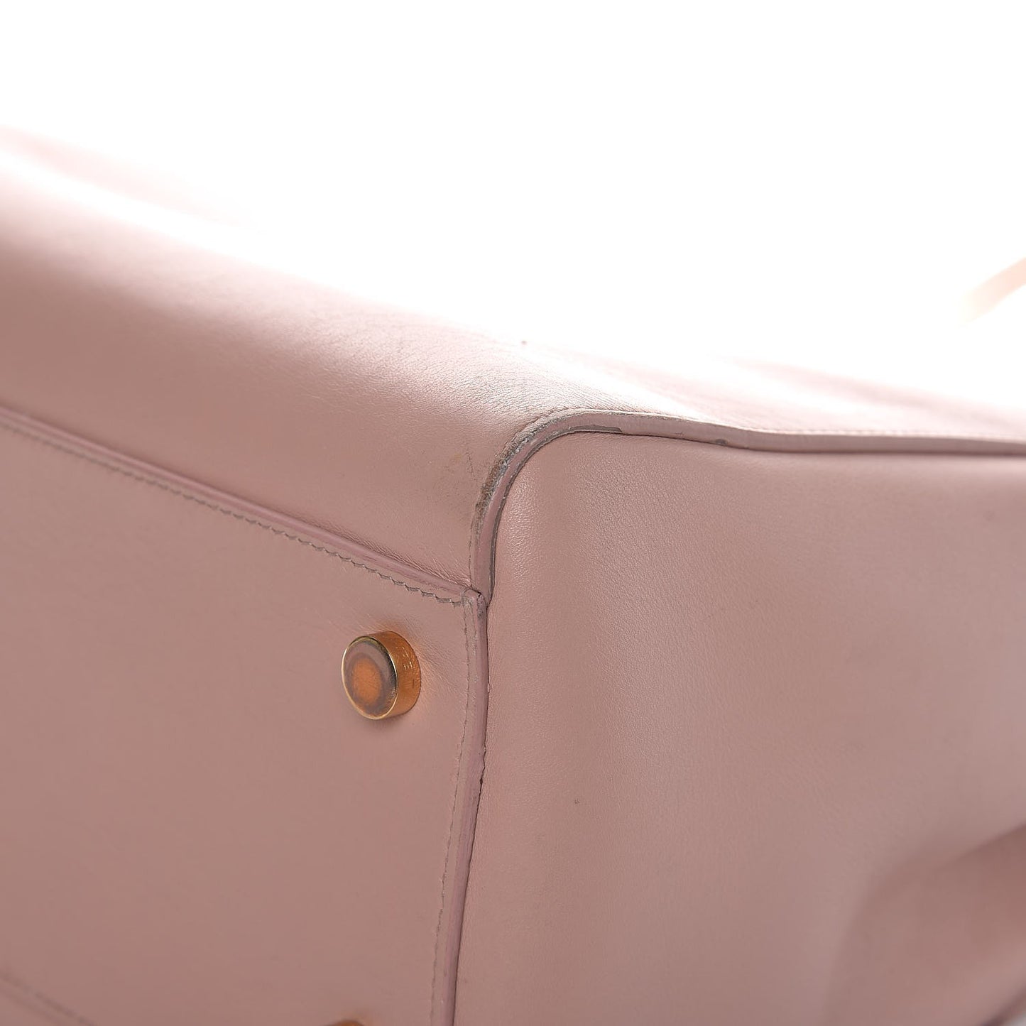 Calfskin Medium Moujik Top Handle Bag Pale Blush