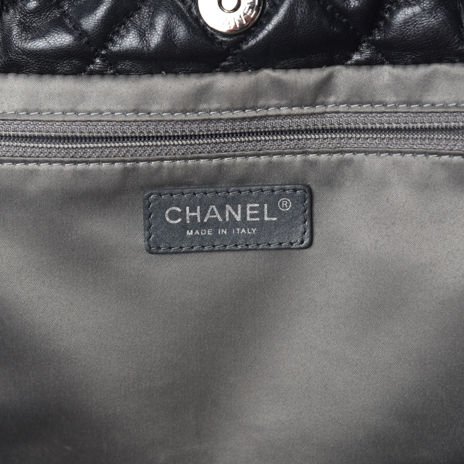 Chanel Lambskin Quilted Week End on Mars Tote Black 6 of 10
