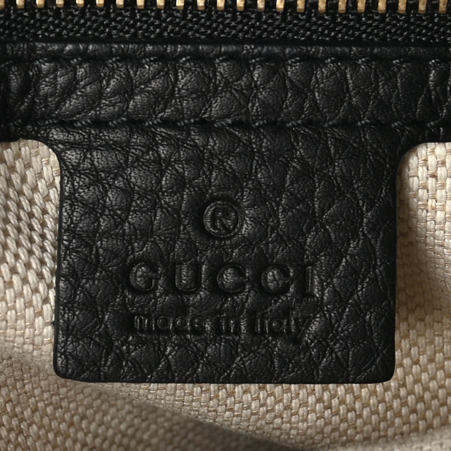 Gucci Pebbled Calfskin Medium Soho Chain Shoulder Bag Black 6 of 10