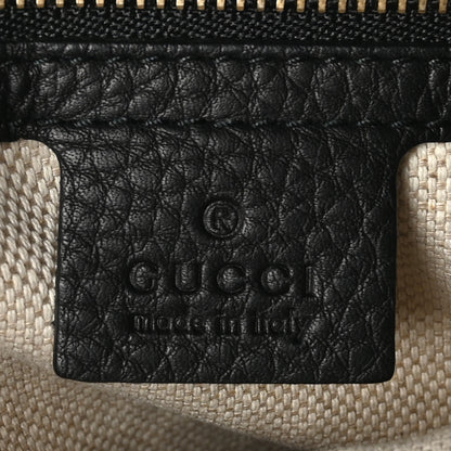 Gucci Pebbled Calfskin Medium Soho Chain Shoulder Bag Black 6 of 10