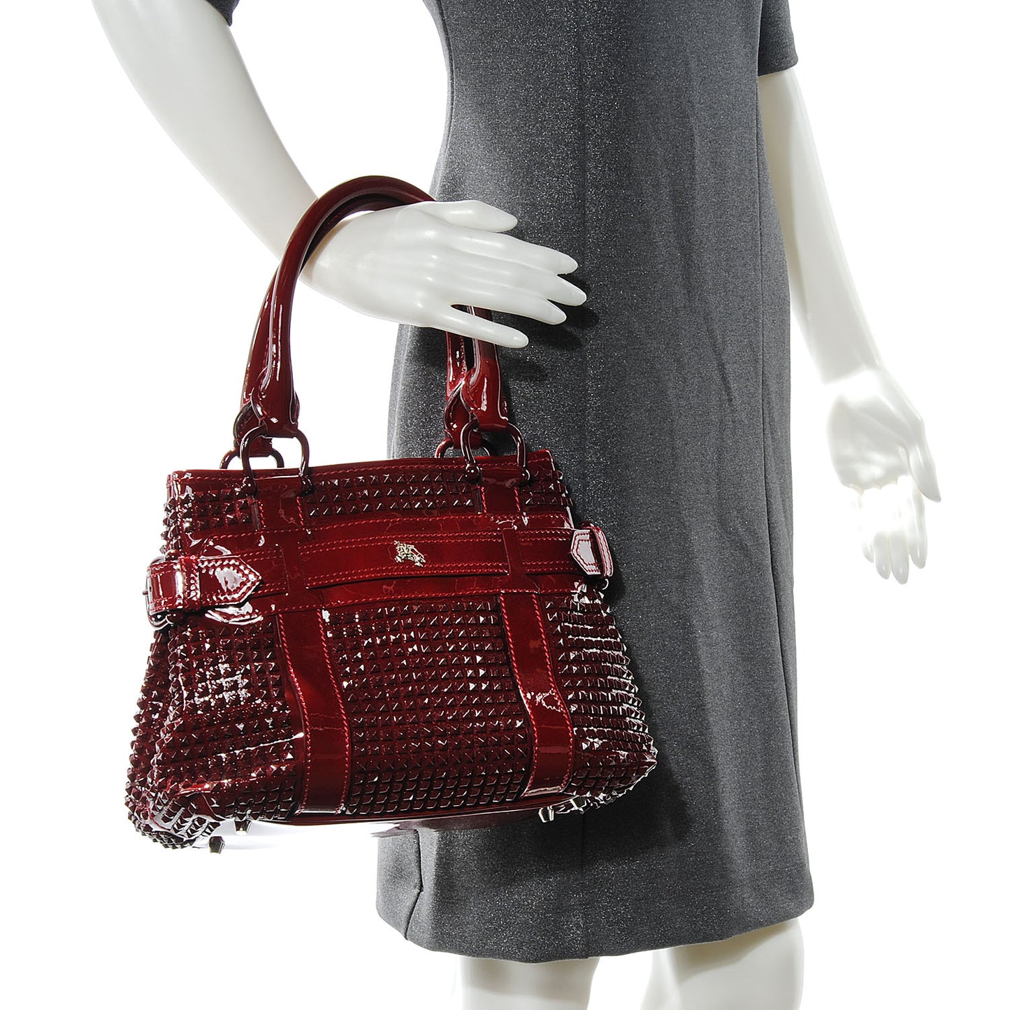 Patent Prorsum Rachel Studded Red