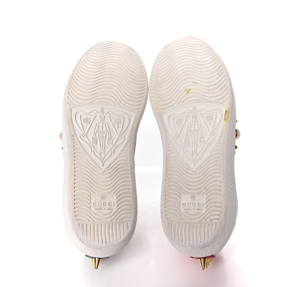 Gucci Calfskin Web Pearl Studded Womens Ace Sneakers 36 White 7 of 22