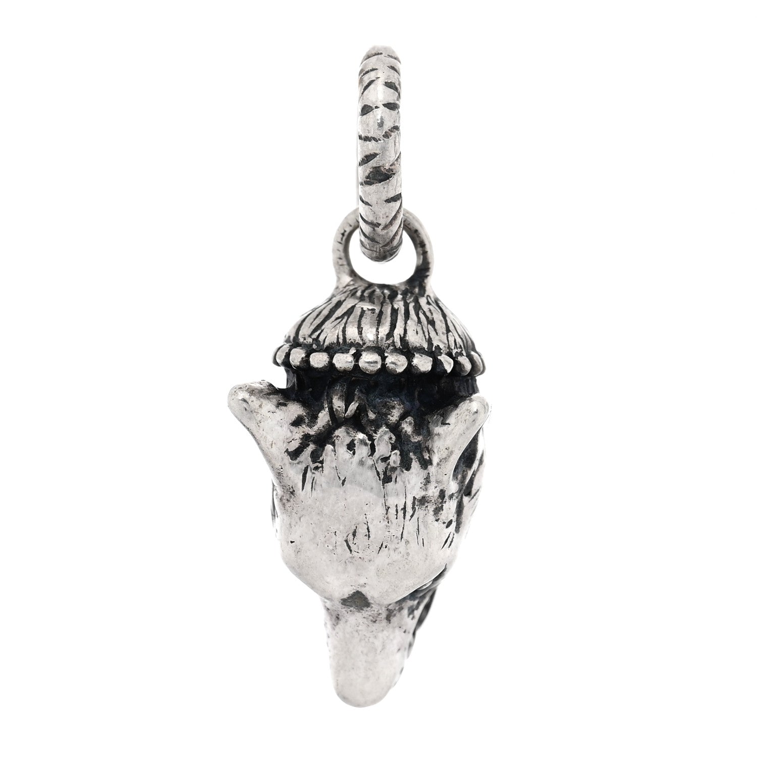 Gucci Sterling Silver Anger Forest Wolf Head Pendant 1 of 5