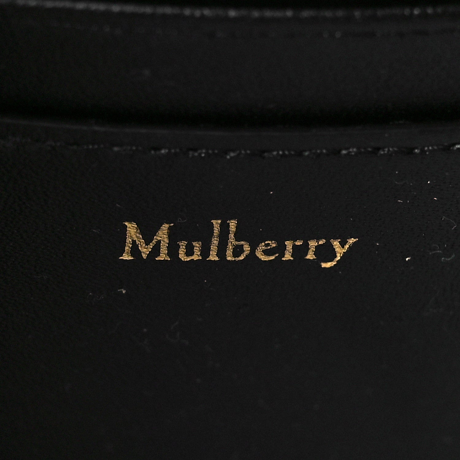 Mulberry Heavy Grain Small Iris Tote Black 6 of 8