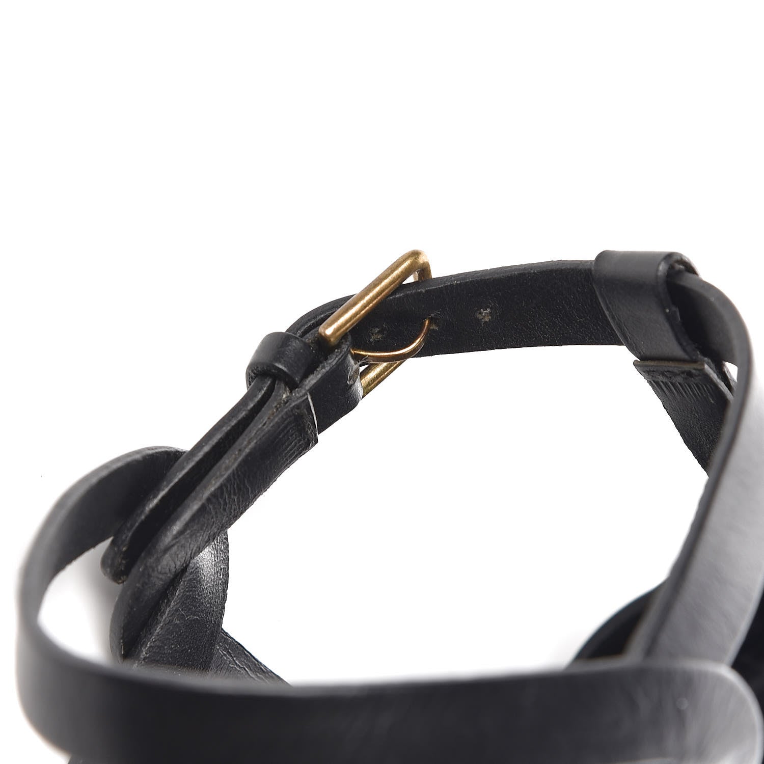 Saint Laurent Calfskin Tribute 105 Platform Sandals 37.5 Black 10 of 13