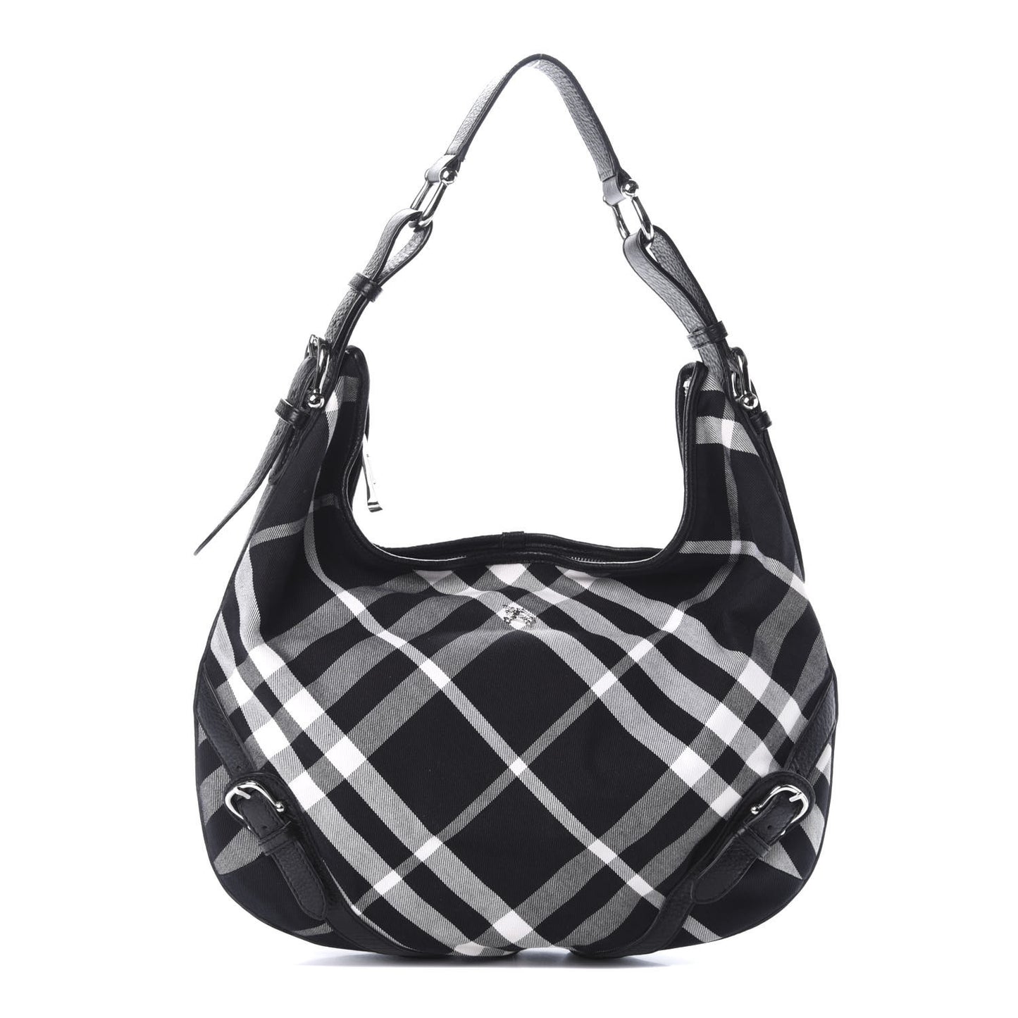 Black Check Larkin Hobo Black