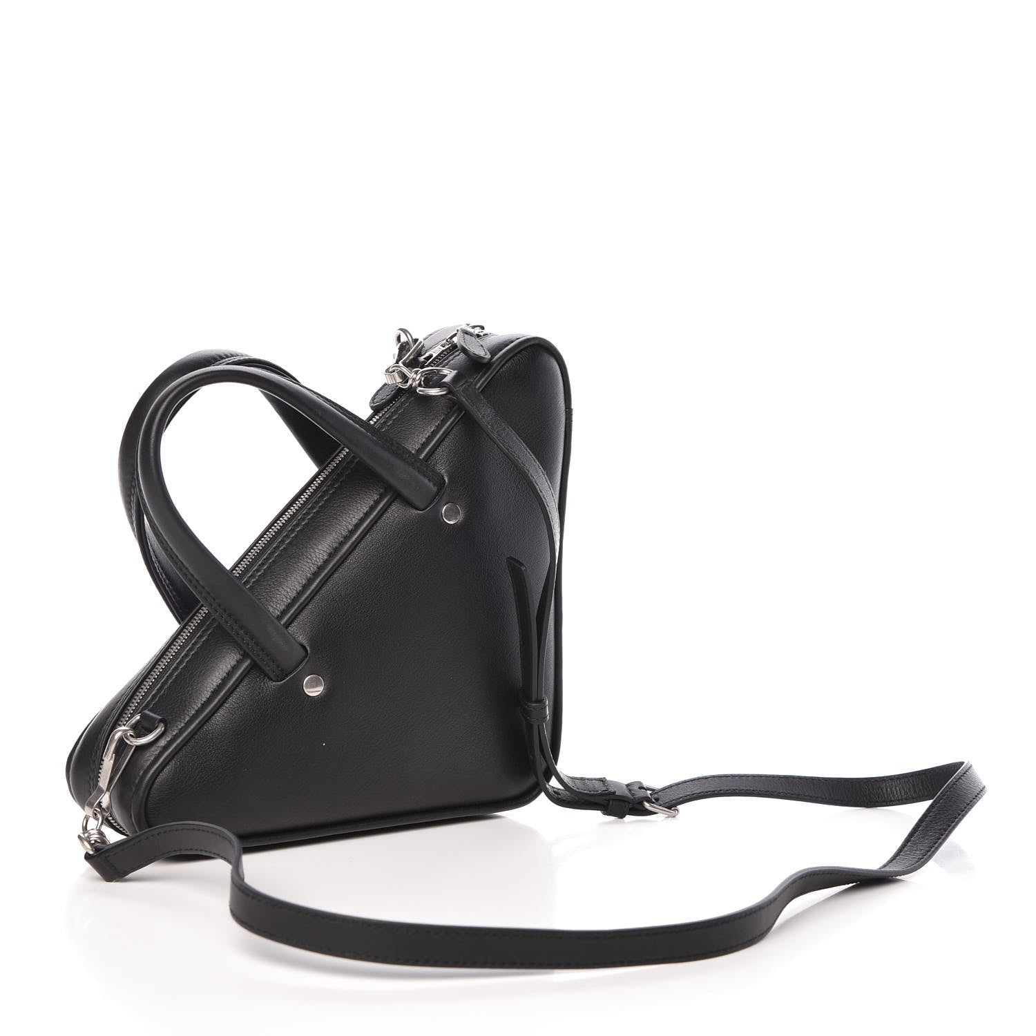 Balenciaga Calfskin XS Triangle Duffle Black 3 of 10