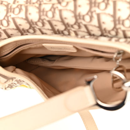 Christian Dior Monogram Vintage Flowers Saddle Bag Beige 4 of 11