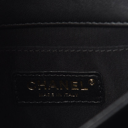 Chanel Lambskin Quilted Small Camellia Flower Flap Black 9 of 11