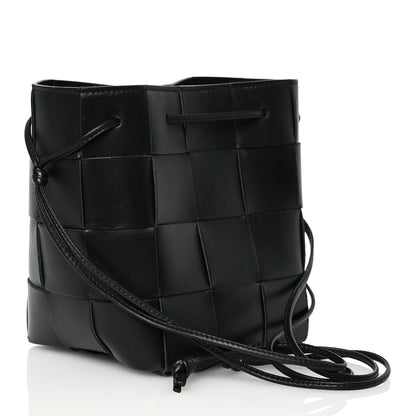 Bottega Veneta Nappa Maxi Intrecciato Small Cassette Bucket Bag Black 3 of 11