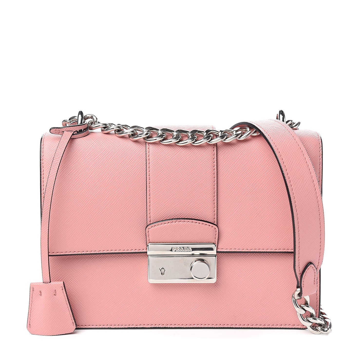 Saffiano Pattina Sound Chain Crossbody Bag Petalo