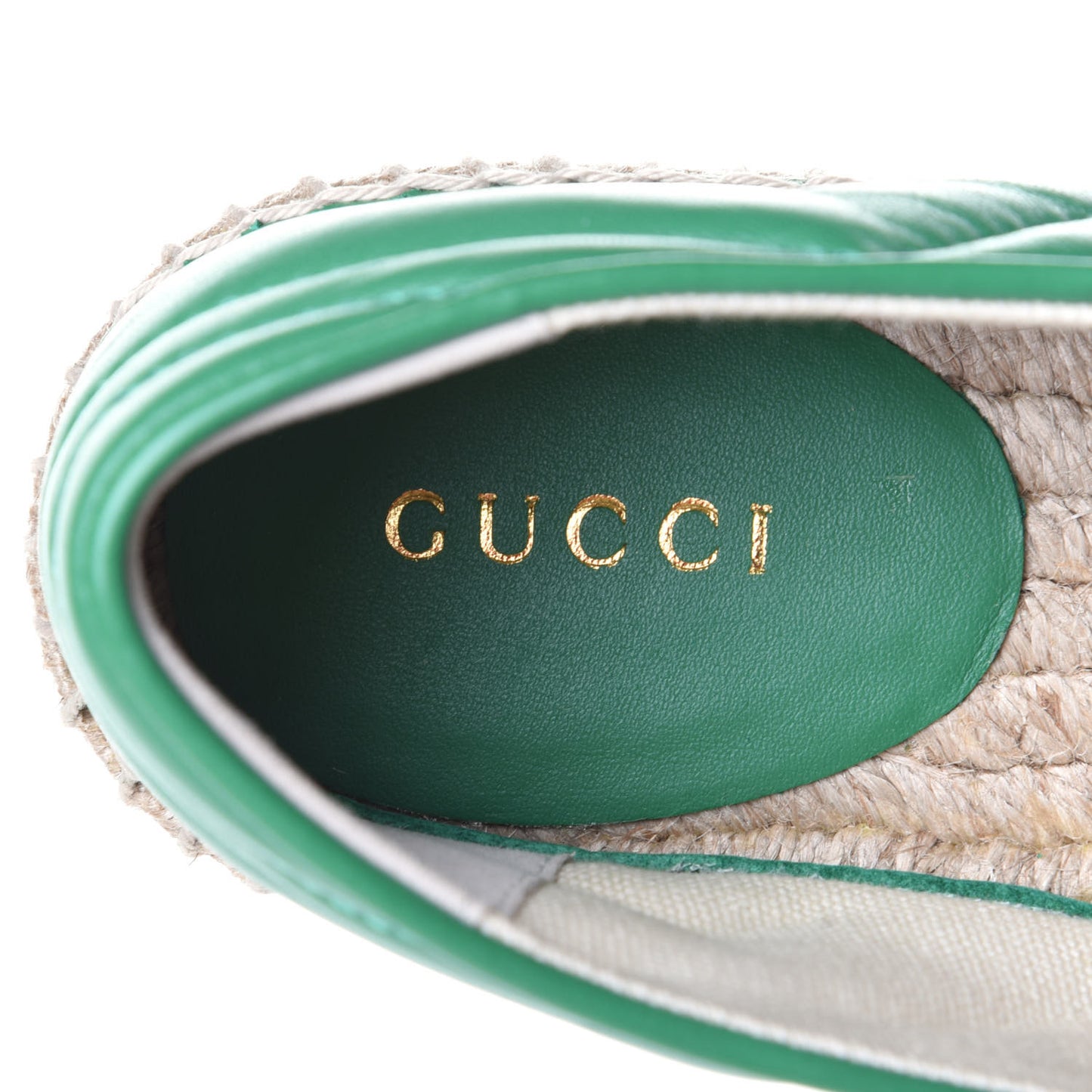 Nappa Matelasse GG Marmont Espadrilles 36 New Shamarock