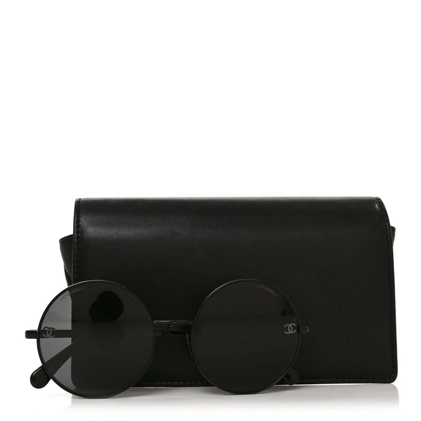 Metal Round Sunglasses 4268 Black