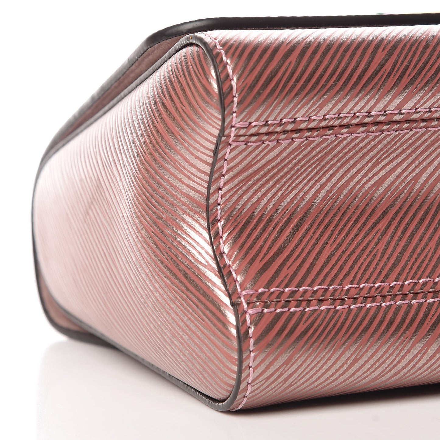 Epi Scarabeo Twist Shoulder Bag PM Rose Gold
