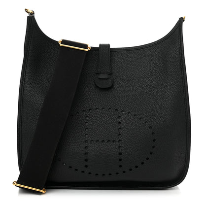 Hermes Taurillon Clemence Evelyne III GM Black 1 of 10