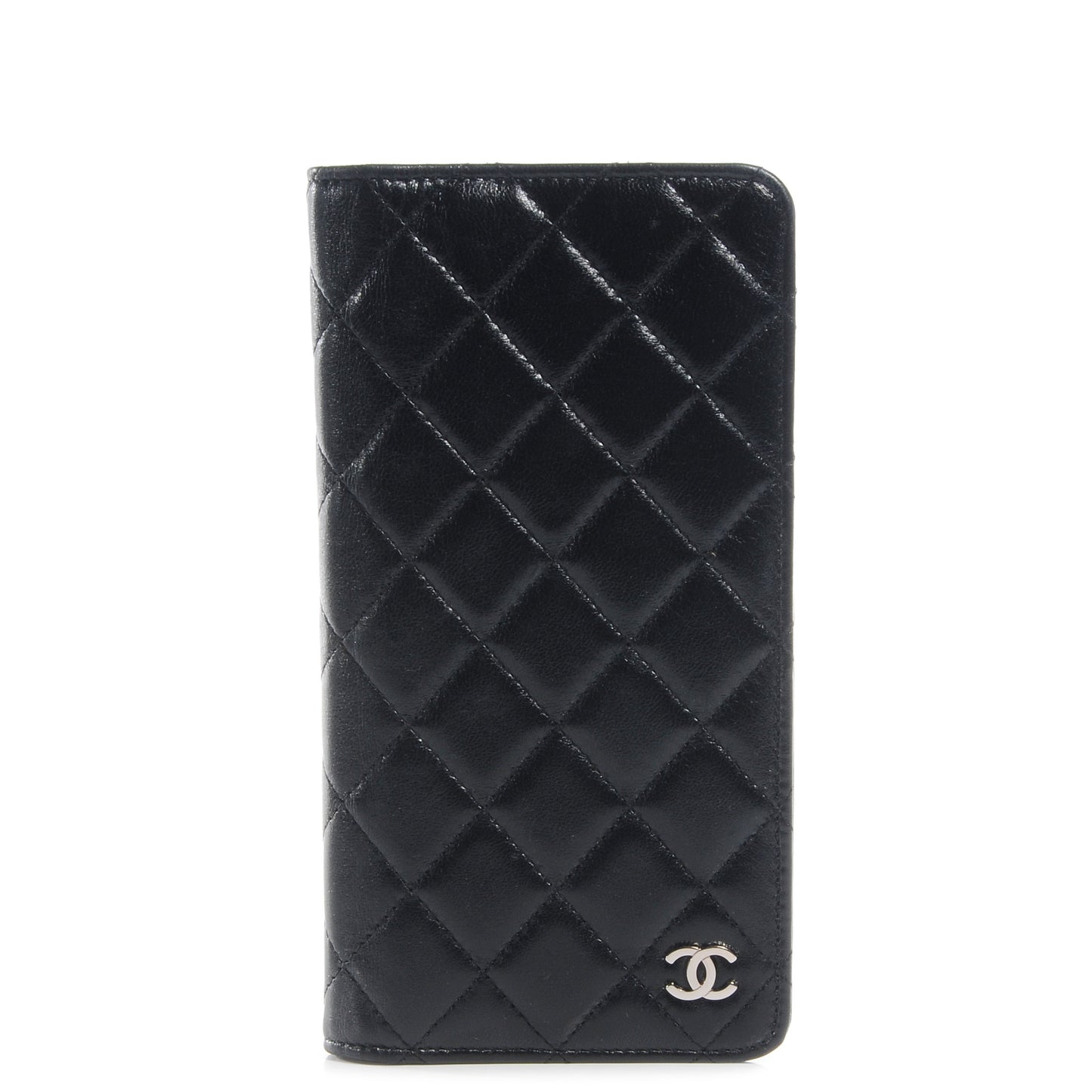 Lambskin Medium Agenda Cover Black