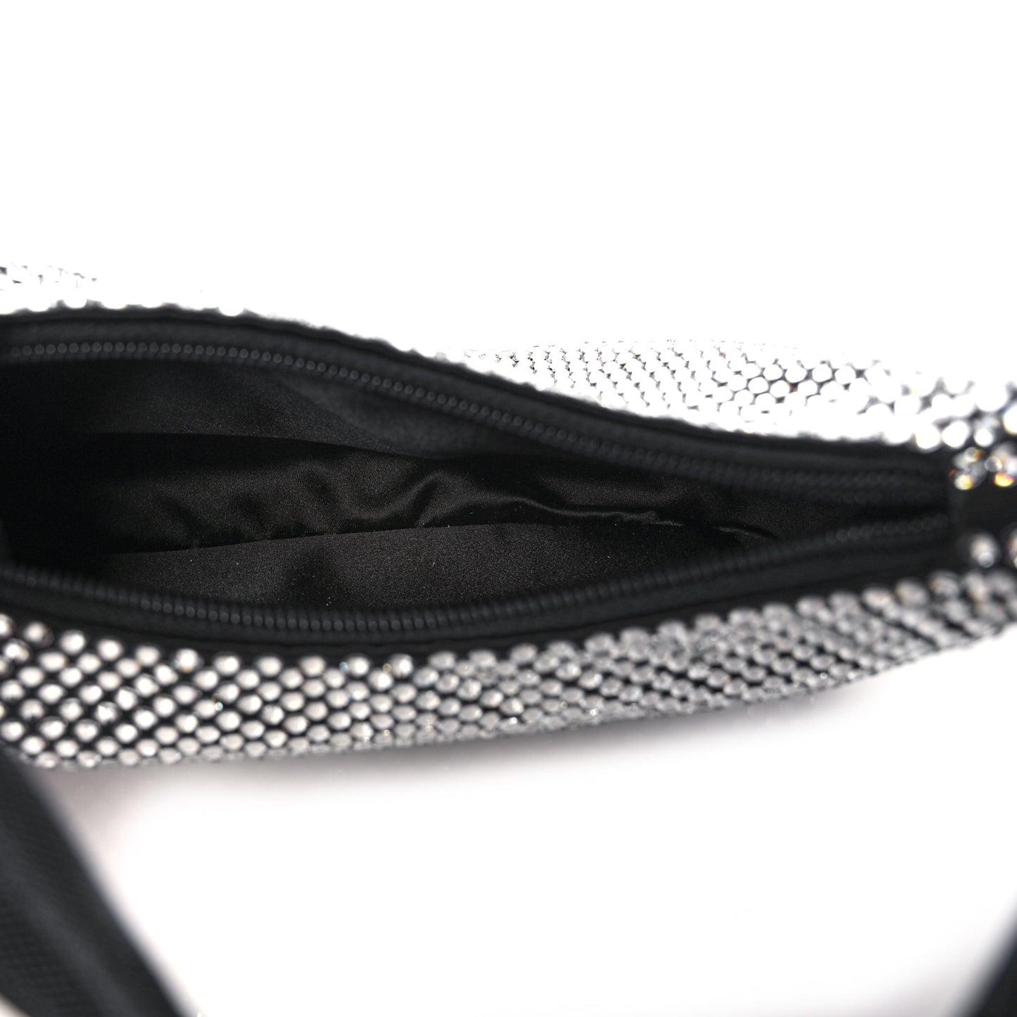 Satin Crystal Mini Re-Edition 2000 Bag Cristal